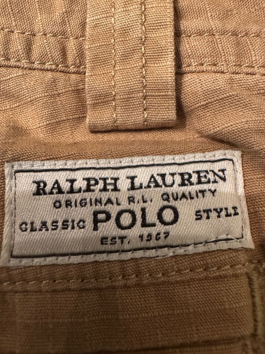 Polo Ralph Lauren Cargo Shorts Size 10 Khaki Ripstop Cotton youth h1606 5