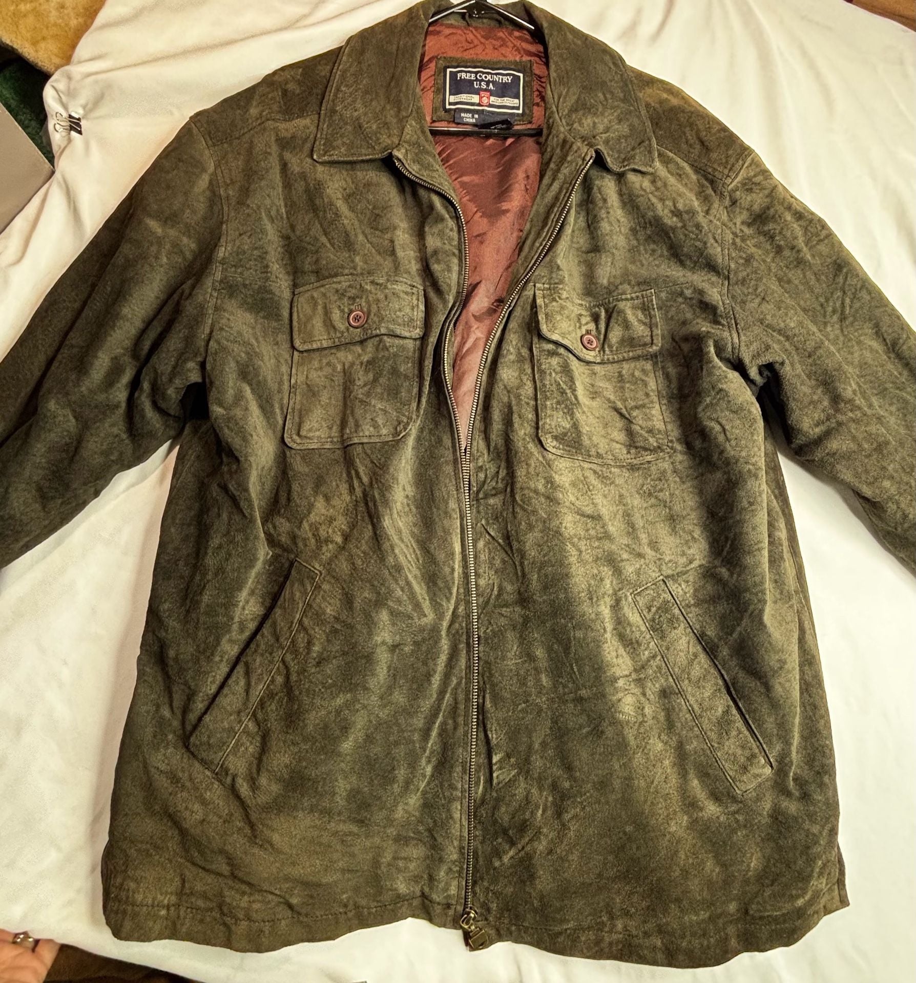 Free Country Suede Jacket Size L 4
