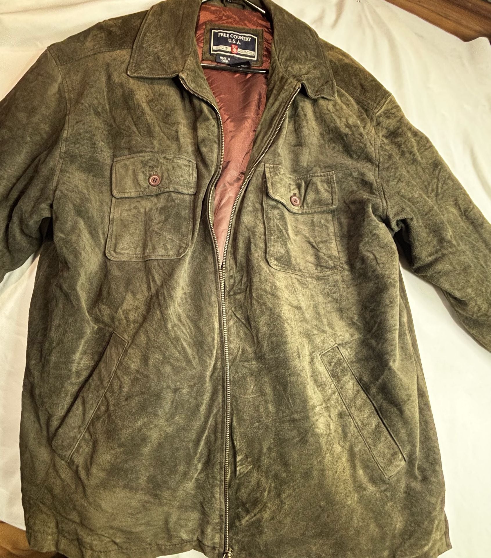 Free Country Suede Jacket Size L 5
