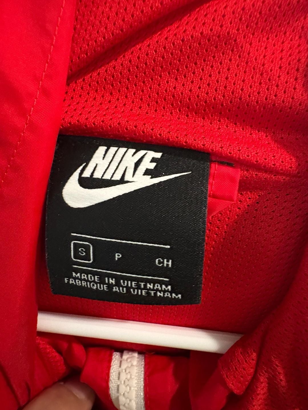 Nike Windrunner Jacket Red Blue Full Zip Hooded Windbreaker 9