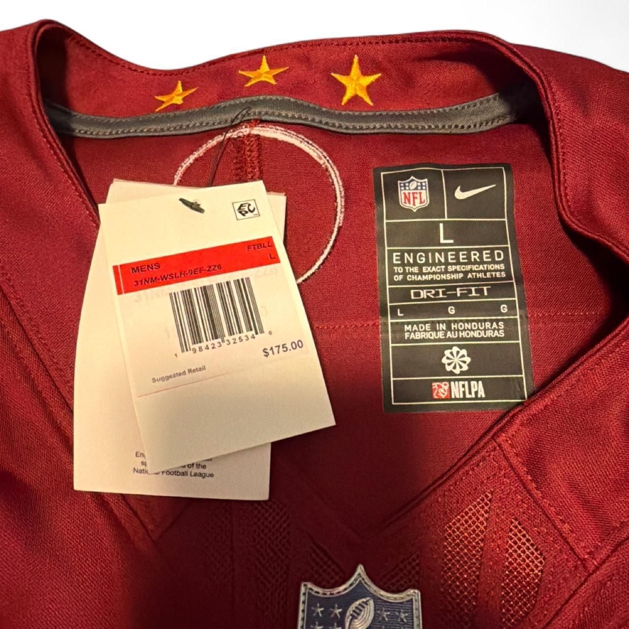 NWT Nike Jayden Daniels Washington Commanders NFL Jersey Burgundy Men's Size L 3