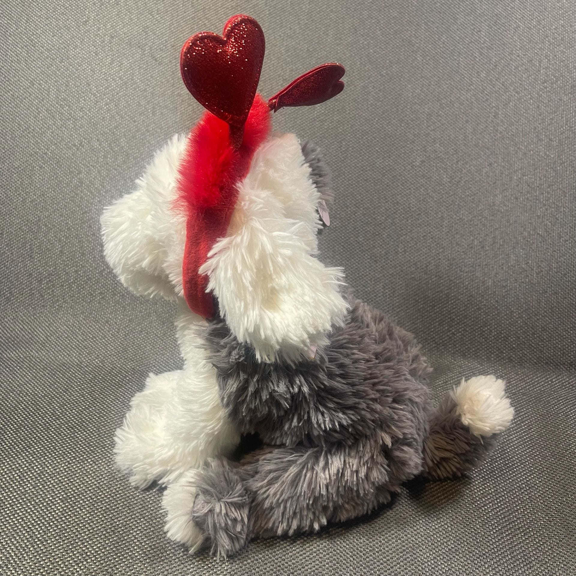 FAO Schwarz Sparklers Wear and Share Plush Dog with Heart Headband 8