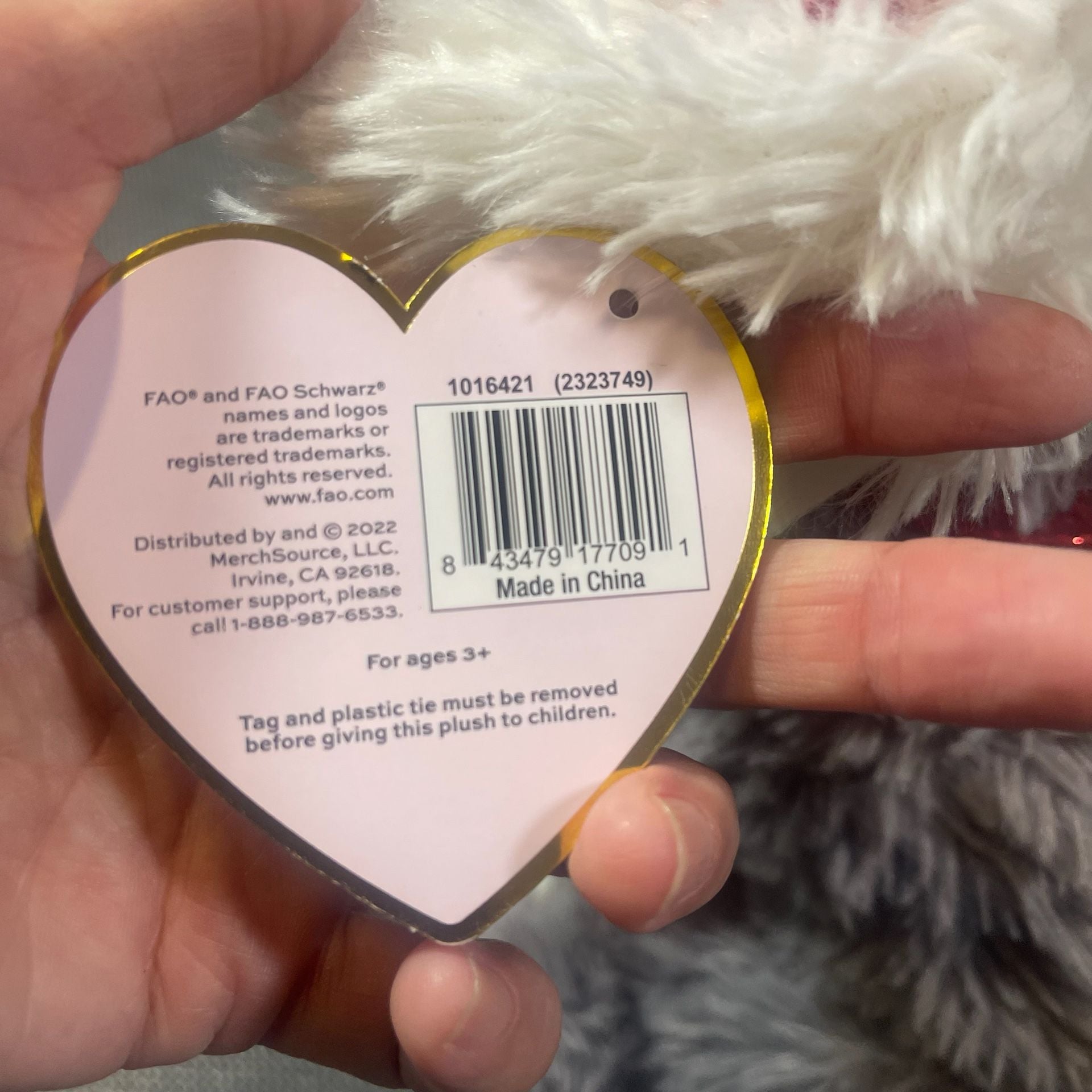 FAO Schwarz Sparklers Wear and Share Plush Dog with Heart Headband 10