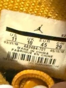 Jordan Jumpman Team Pro Sneakers Yellow Suede 11