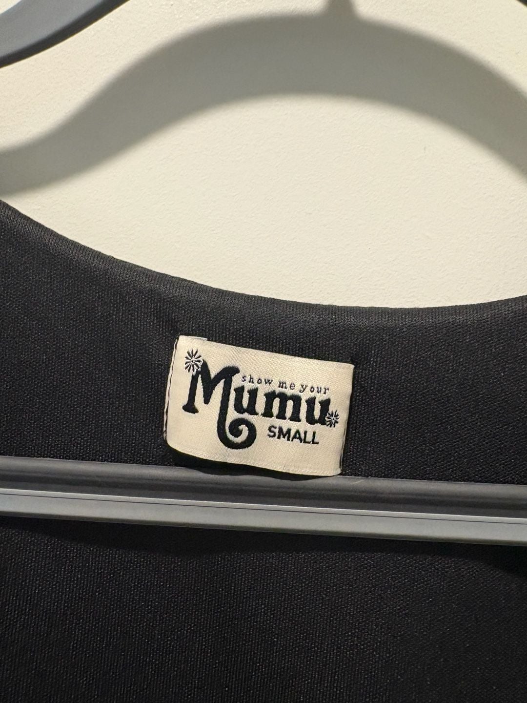 Show Me Your Mumu Dress Size S Black Lace Trim Long Sleeve 3