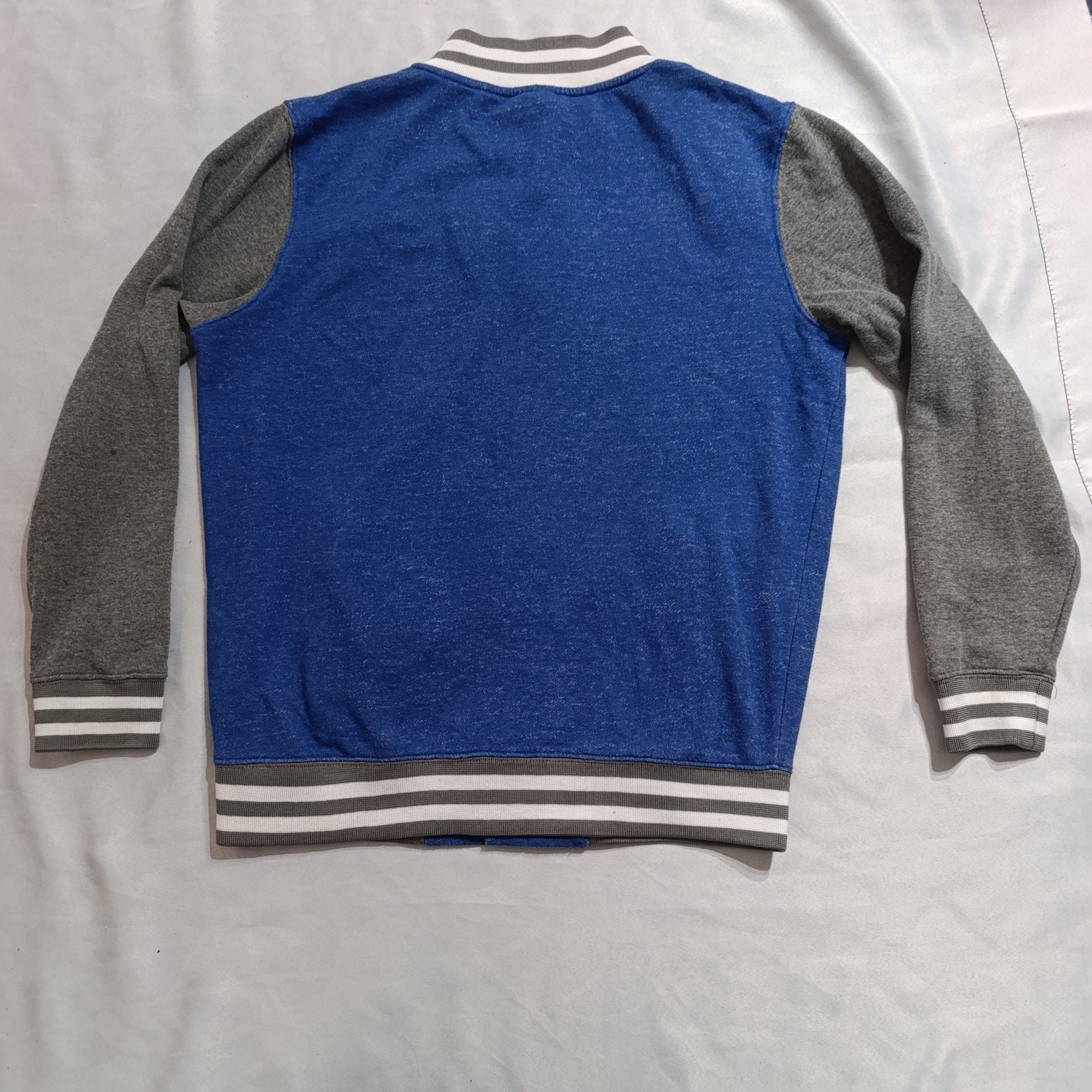 Superman Varsity Jacket Size S Blue Gray Sweatshirt 7