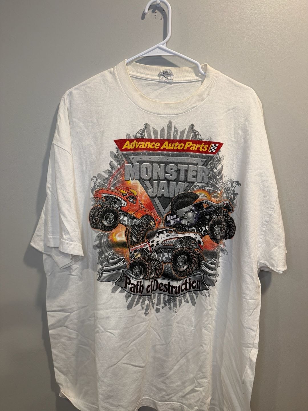 Monster Jam 2011 World Tour Graphic T-Shirt White 3