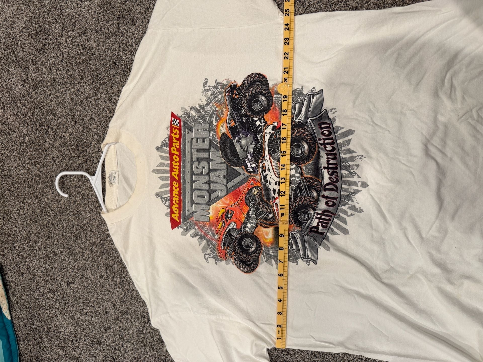 Monster Jam 2011 World Tour Graphic T-Shirt White 8