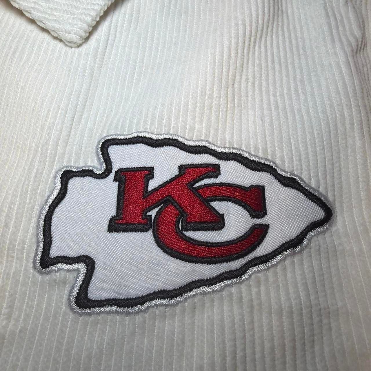 NWT Ultra Game NFL Kansas City Chiefs Corduroy Coach Jacket White Men's Size XL 3