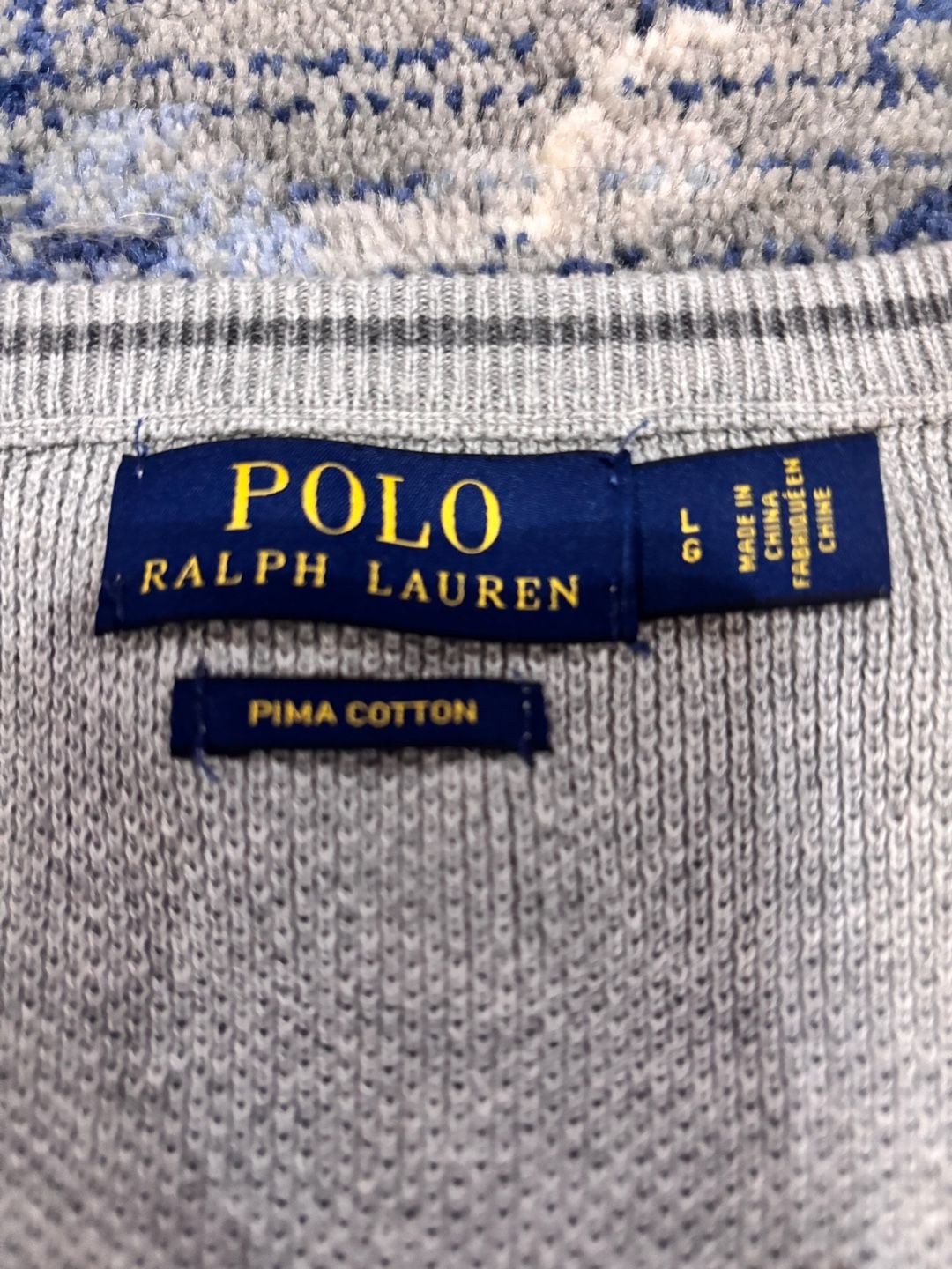 Polo Ralph Lauren Sweater Vest Size L Gray V-Neck Cotton 5