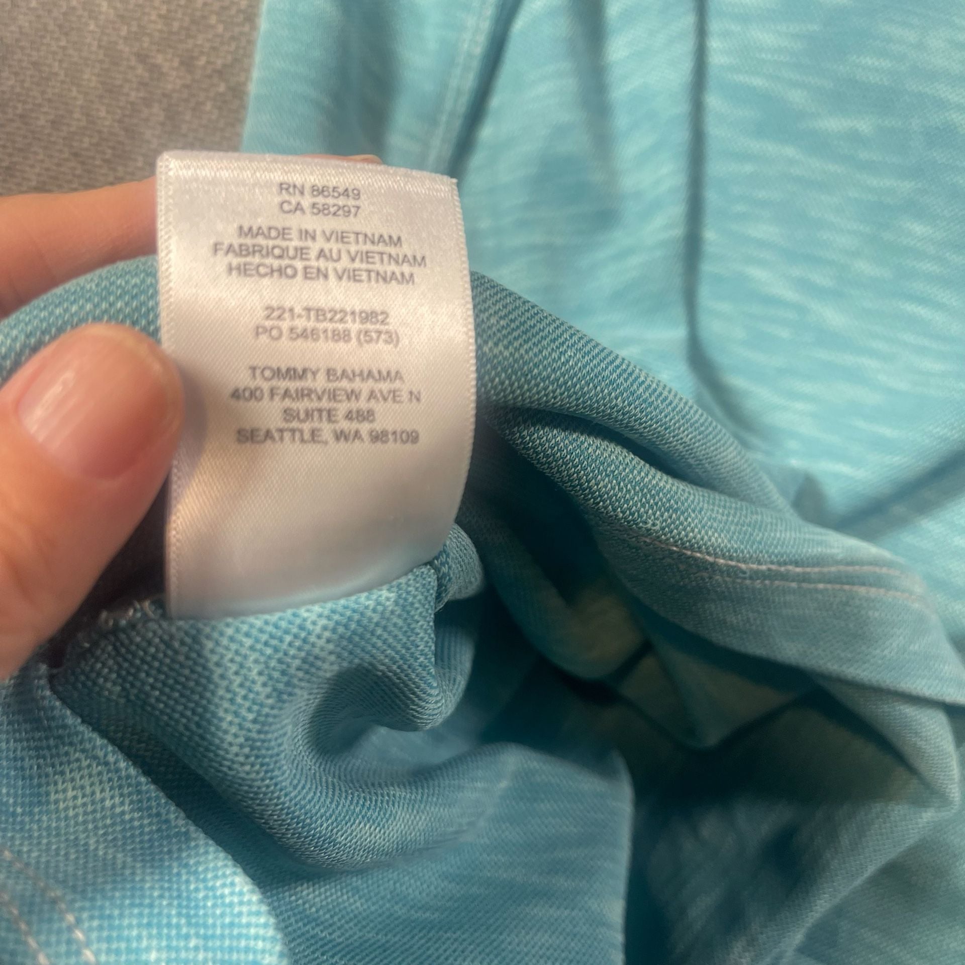 Tommy Bahama Polo Shirt Size XXXL Blue Tencel Modal Short Sleeve 9