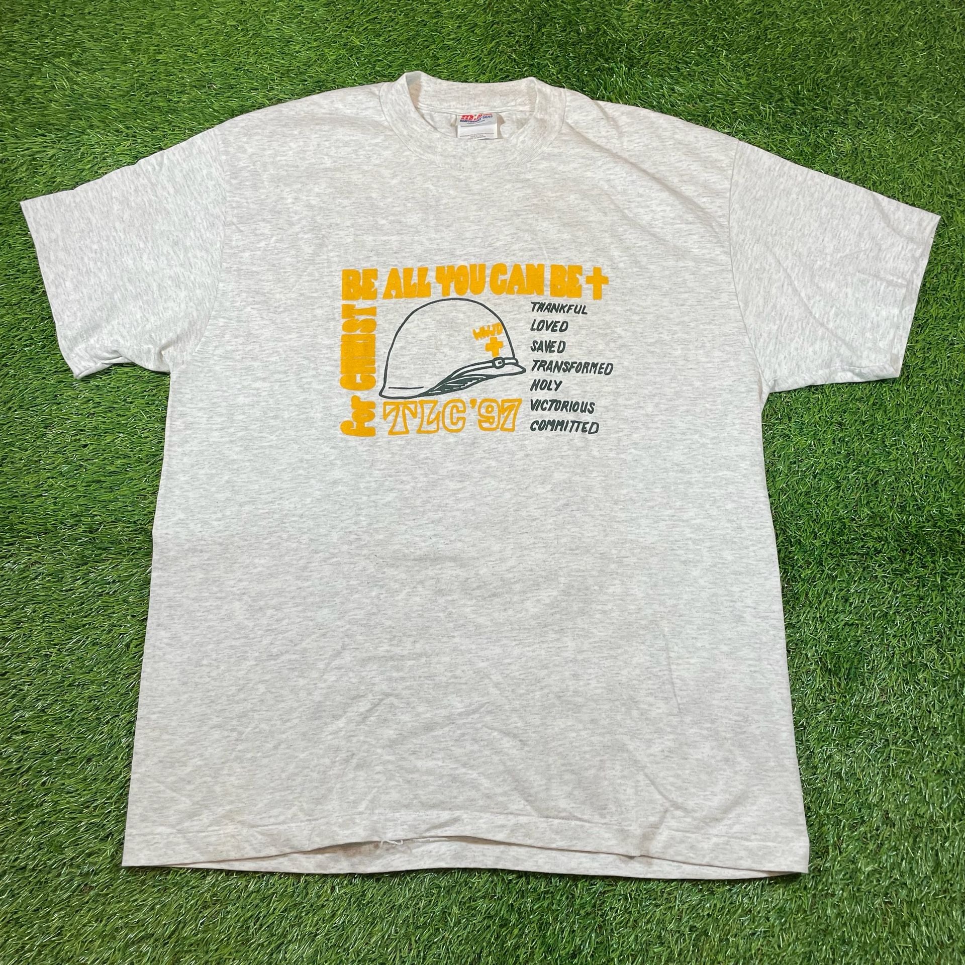 Hanes 1997 TLC Be All You Can Be Graphic T-Shirt Ash Grey 2