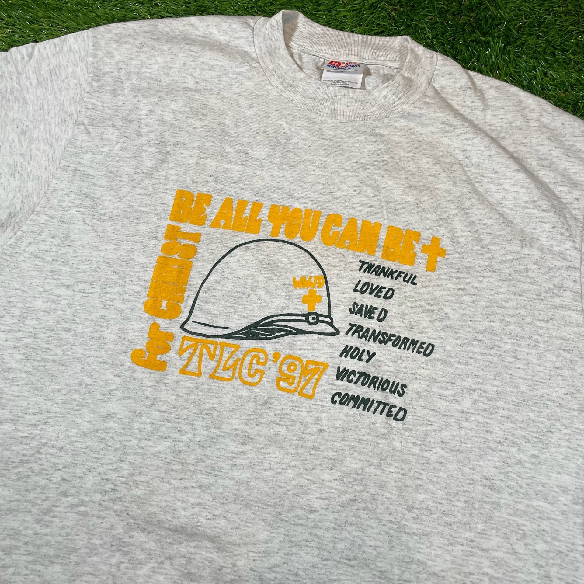 Hanes 1997 TLC Be All You Can Be Graphic T-Shirt Ash Grey 3