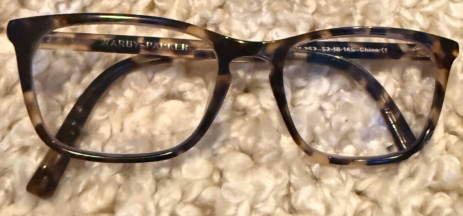 Warby Parker Welty Eyeglasses 52-18-145 Tortoise Shell Frame Good Condition 2