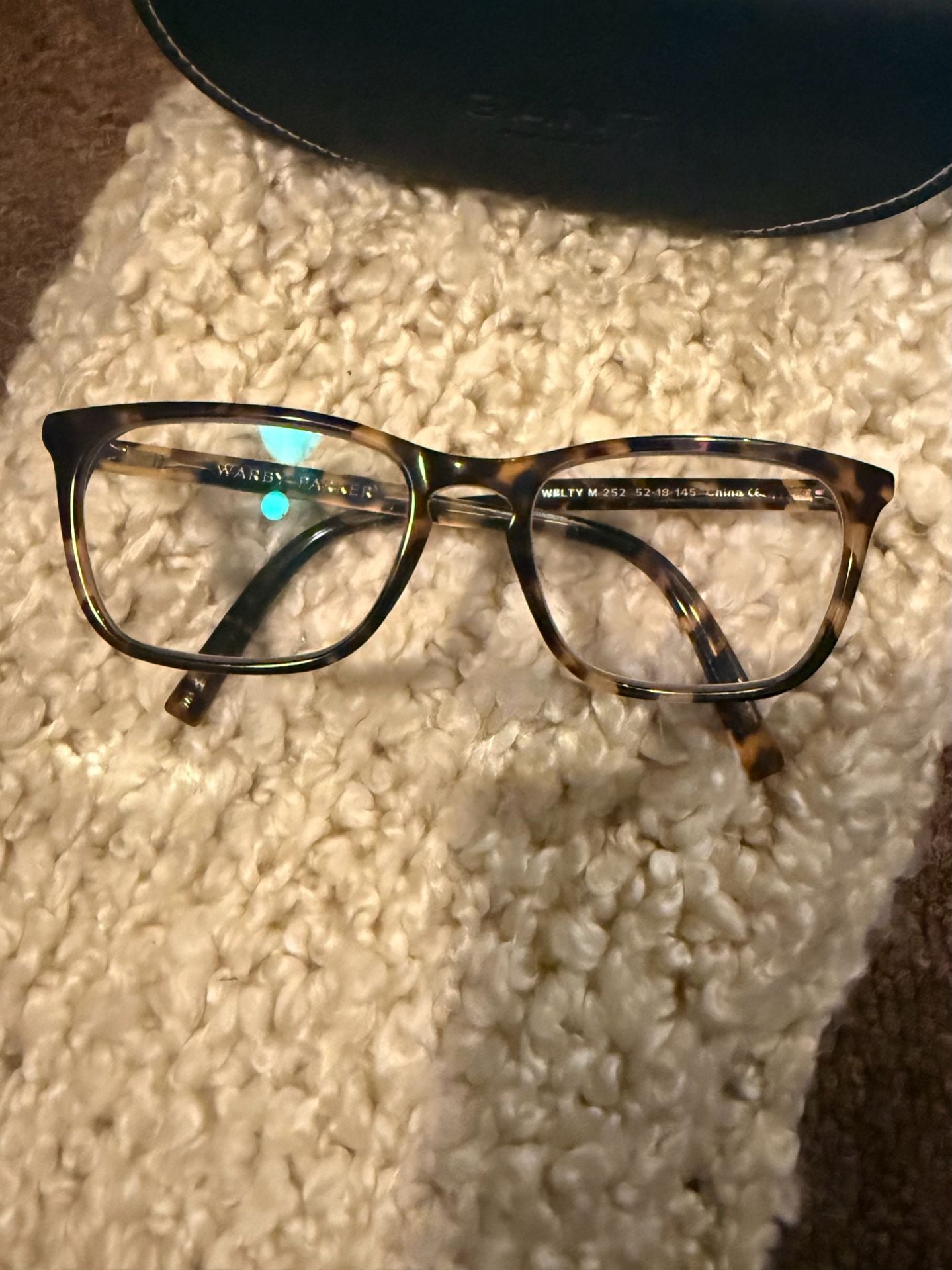 Warby Parker Welty Eyeglasses 52-18-145 Tortoise Shell Frame Good Condition 5