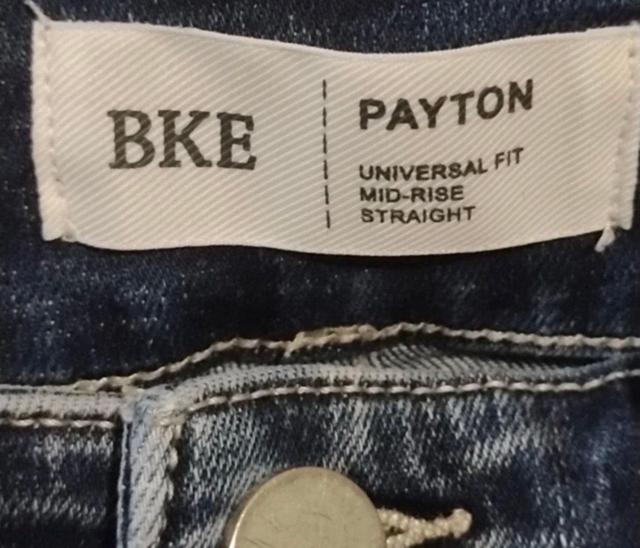 BKE Skinny Jeans Size 28x30 Blue Distressed Denim 7