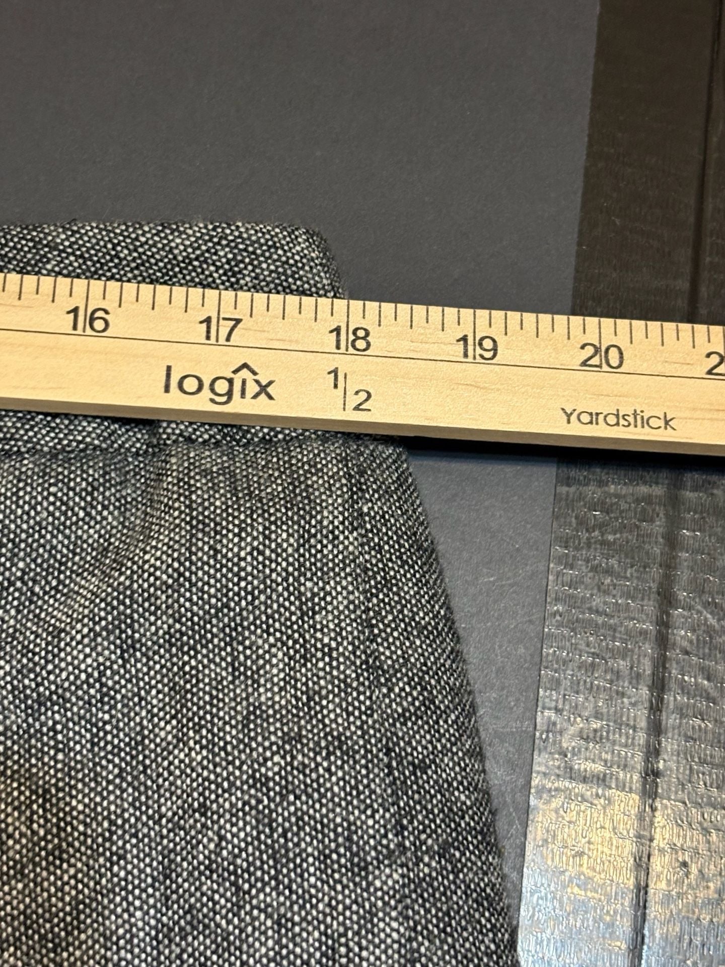 Dalia Collection Wool Blend Tweed Straight Pants Size 14 Gray 6