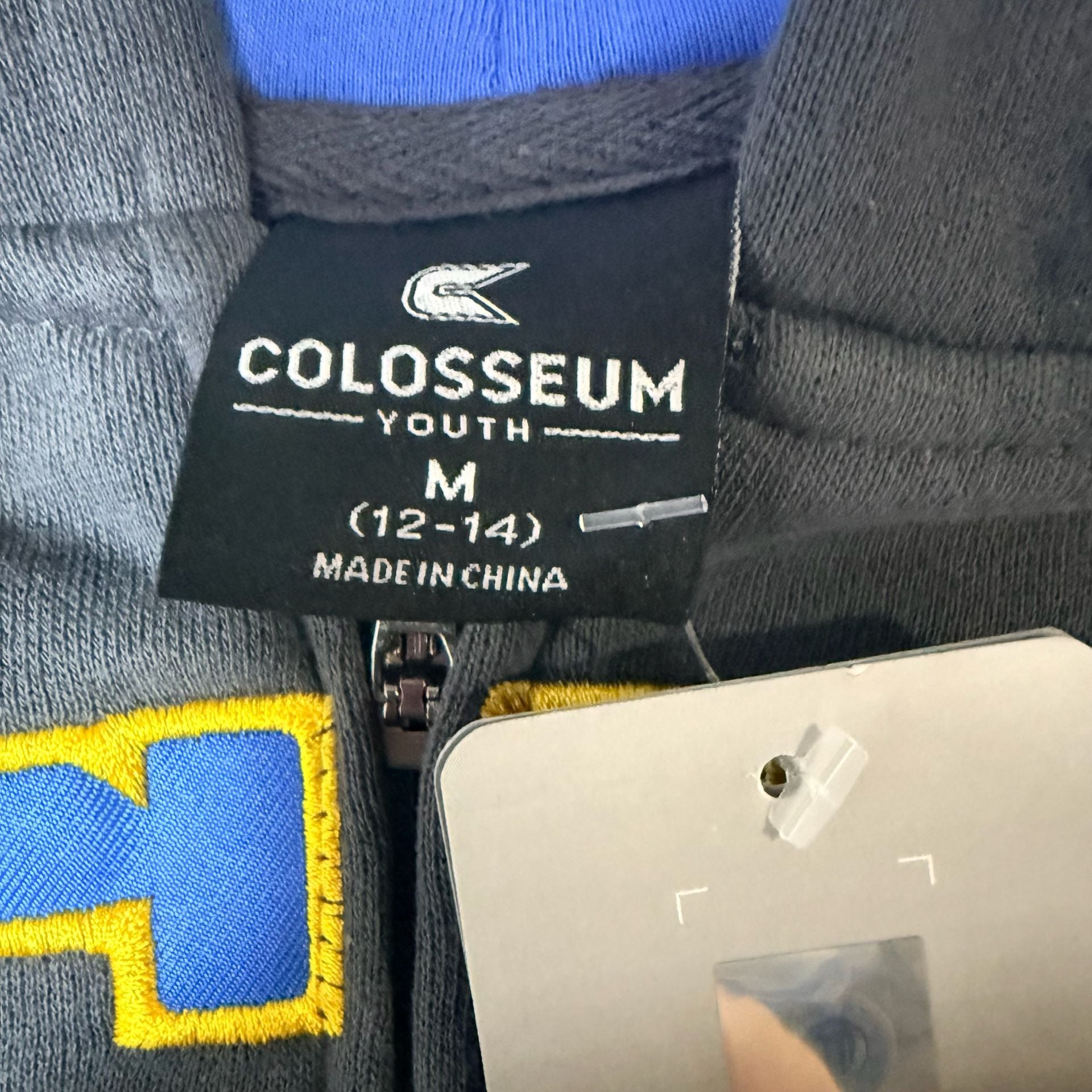 Colosseum UCLA Youth Zip-Up Hoodie Size M 12-14 Charcoal Blue 5