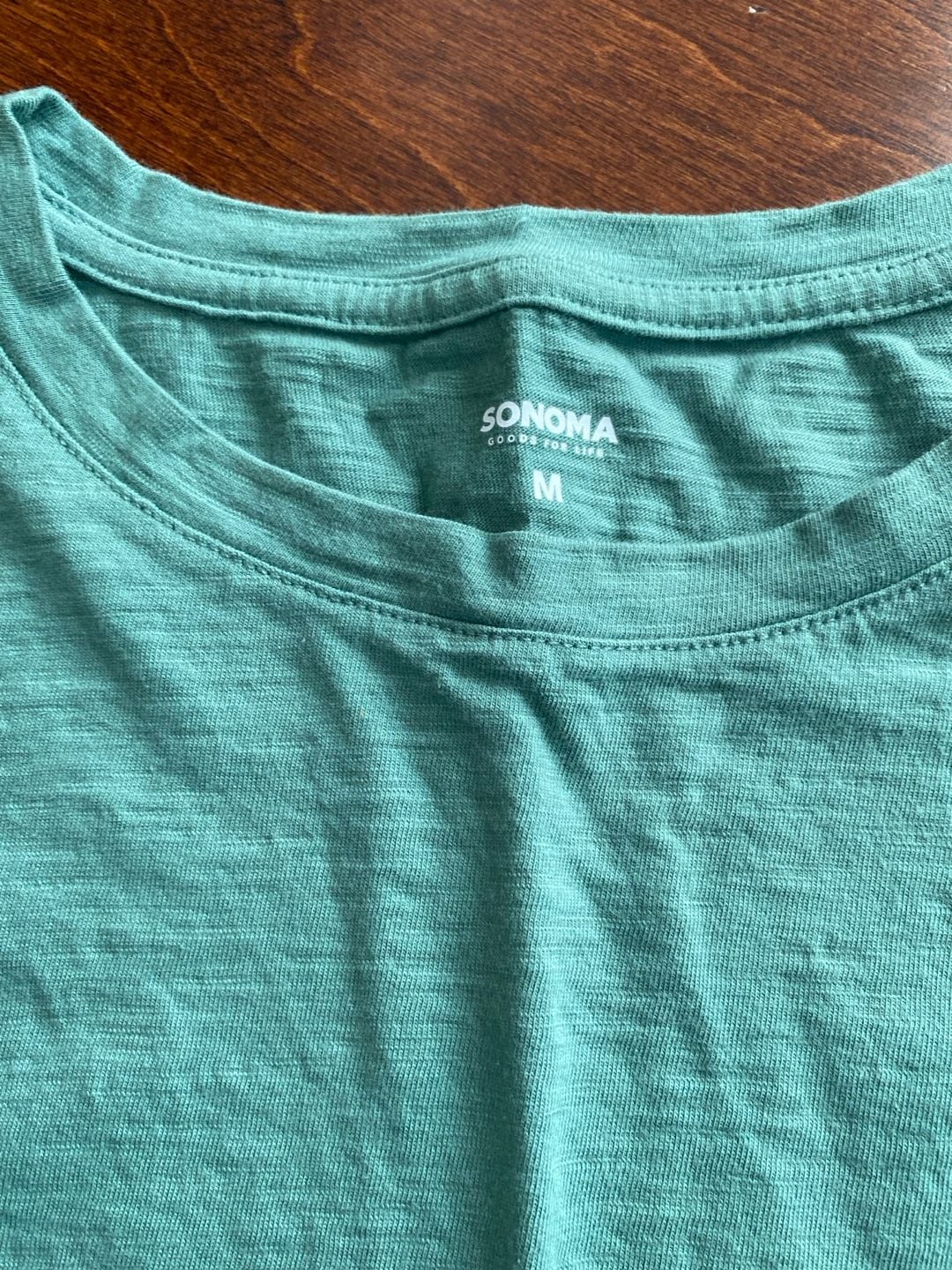 Sonoma Goods For Life Lace Sleeve Top Size M Green 5