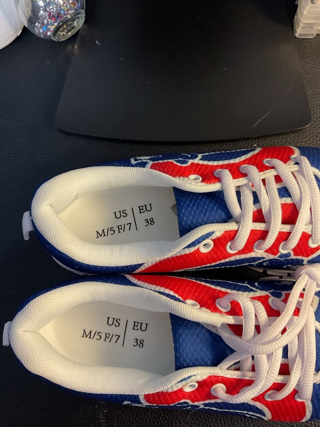Unbranded Chicago Cubs Bear Sneakers Size Men's 5 Women's 7 Blue Red 5