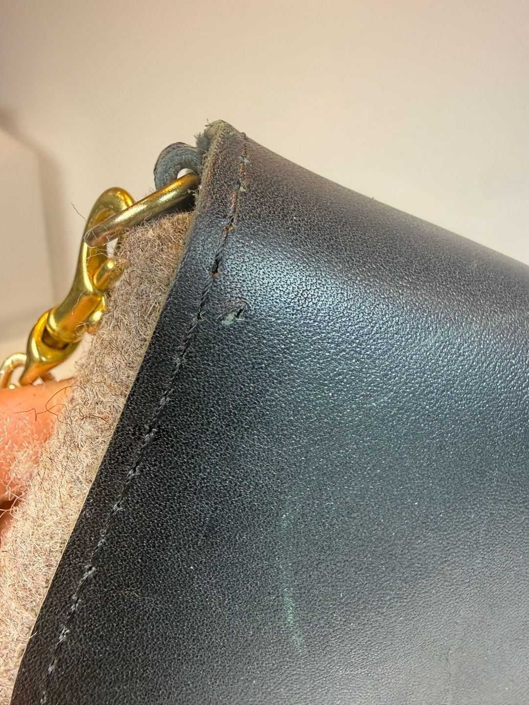 Sword & Plough Wool And Leather Crossbody Bag 4