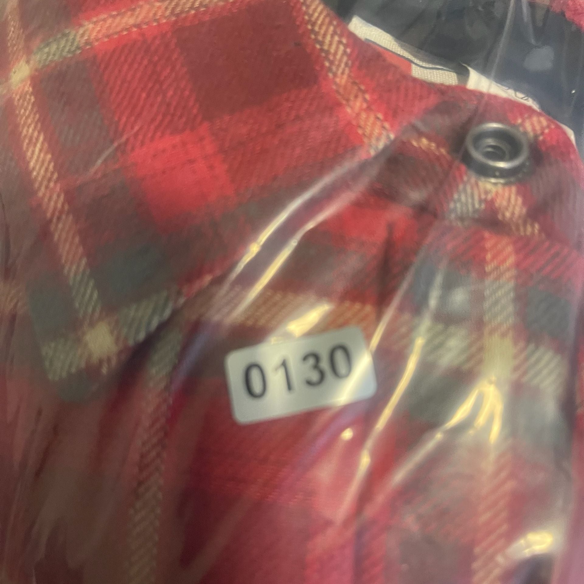 Dickies Quilted Lined Flannel Shirt Jacket Size Large Red Plaid 16