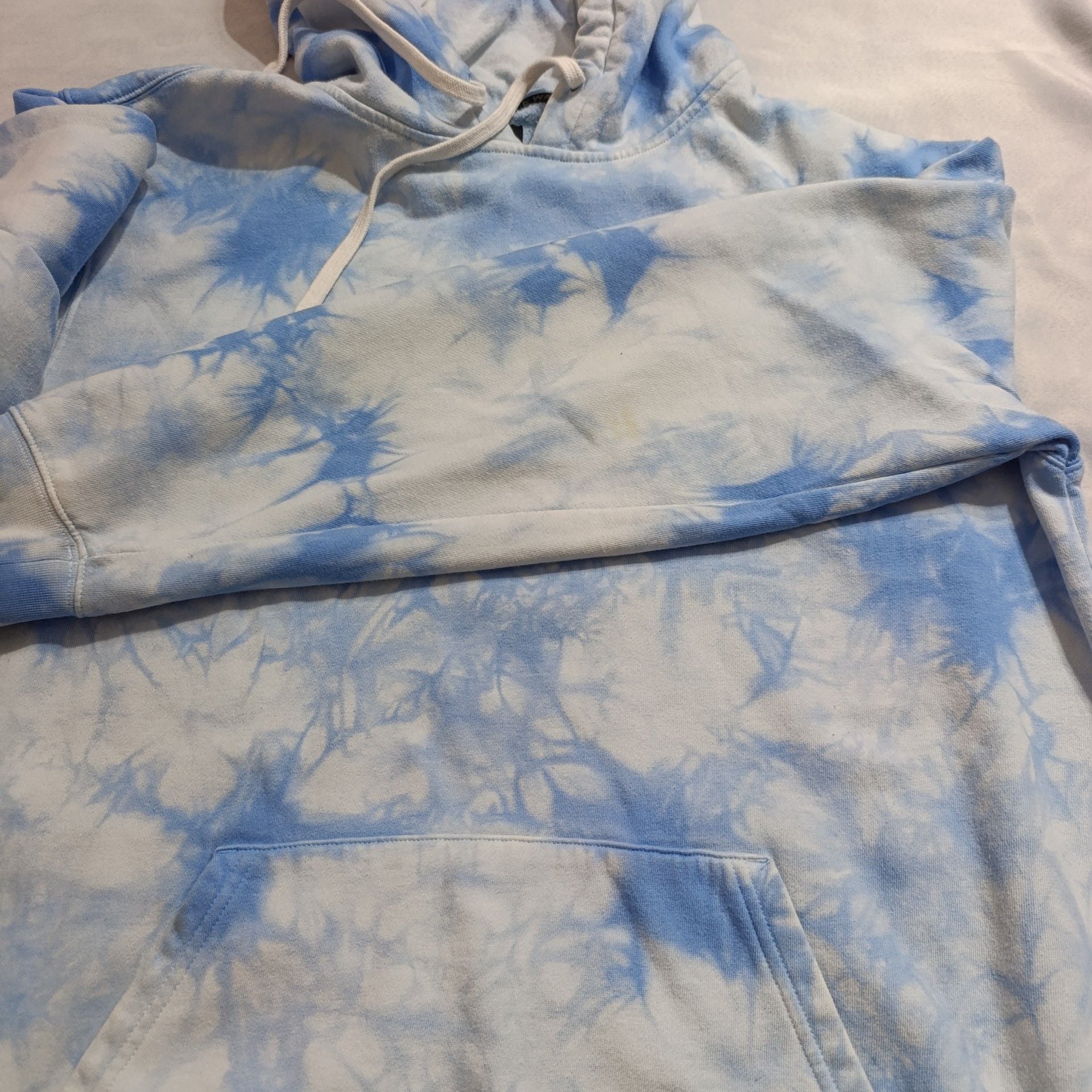Vans OTW Hoodie Sweatshirt Size Large Blue White Tie Dye 7