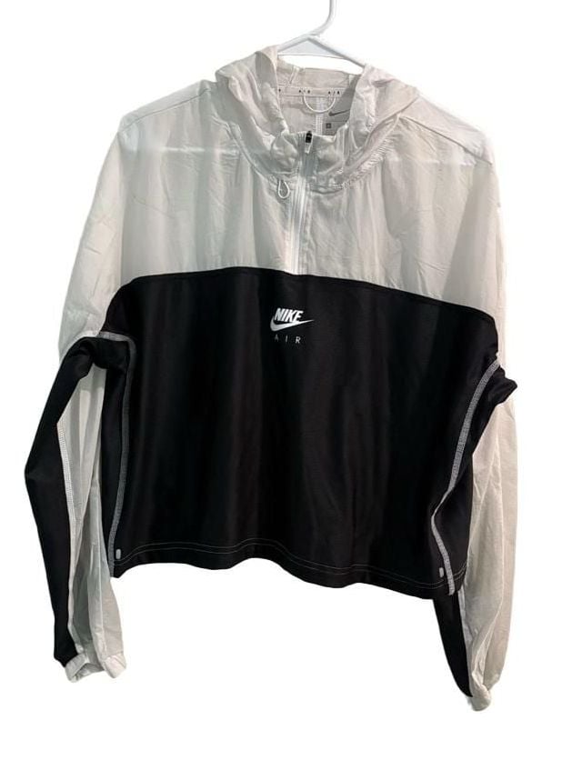 Nike Air Windbreaker Jacket Size L Black White 2