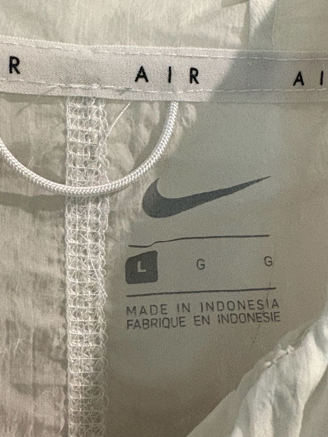 Nike Air Windbreaker Jacket Size L Black White 8