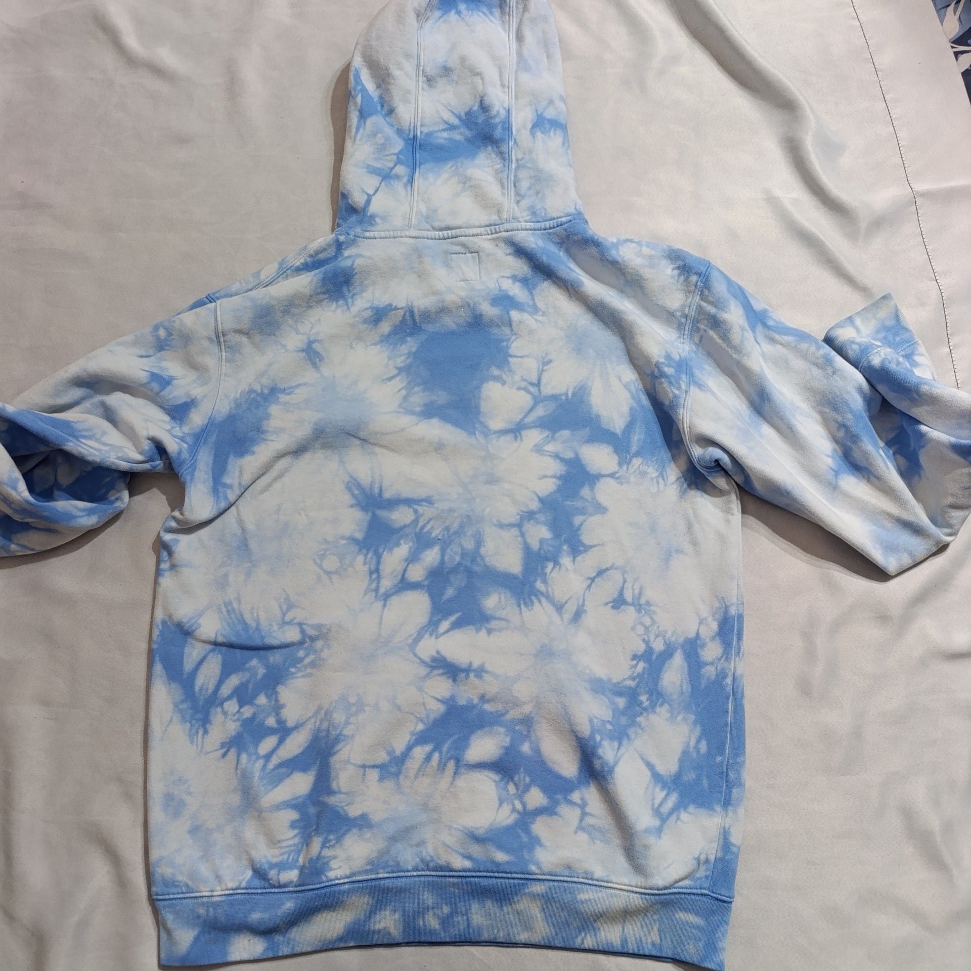 Vans OTW Hoodie Sweatshirt Size Large Blue White Tie Dye 9