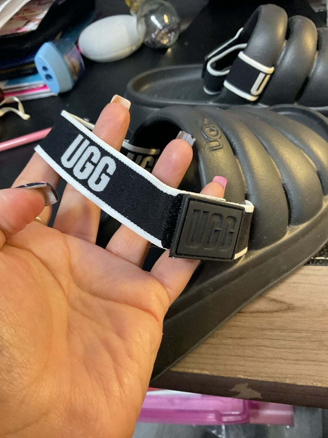 UGG Sport Yeah Sandals Black Foam Slides 4