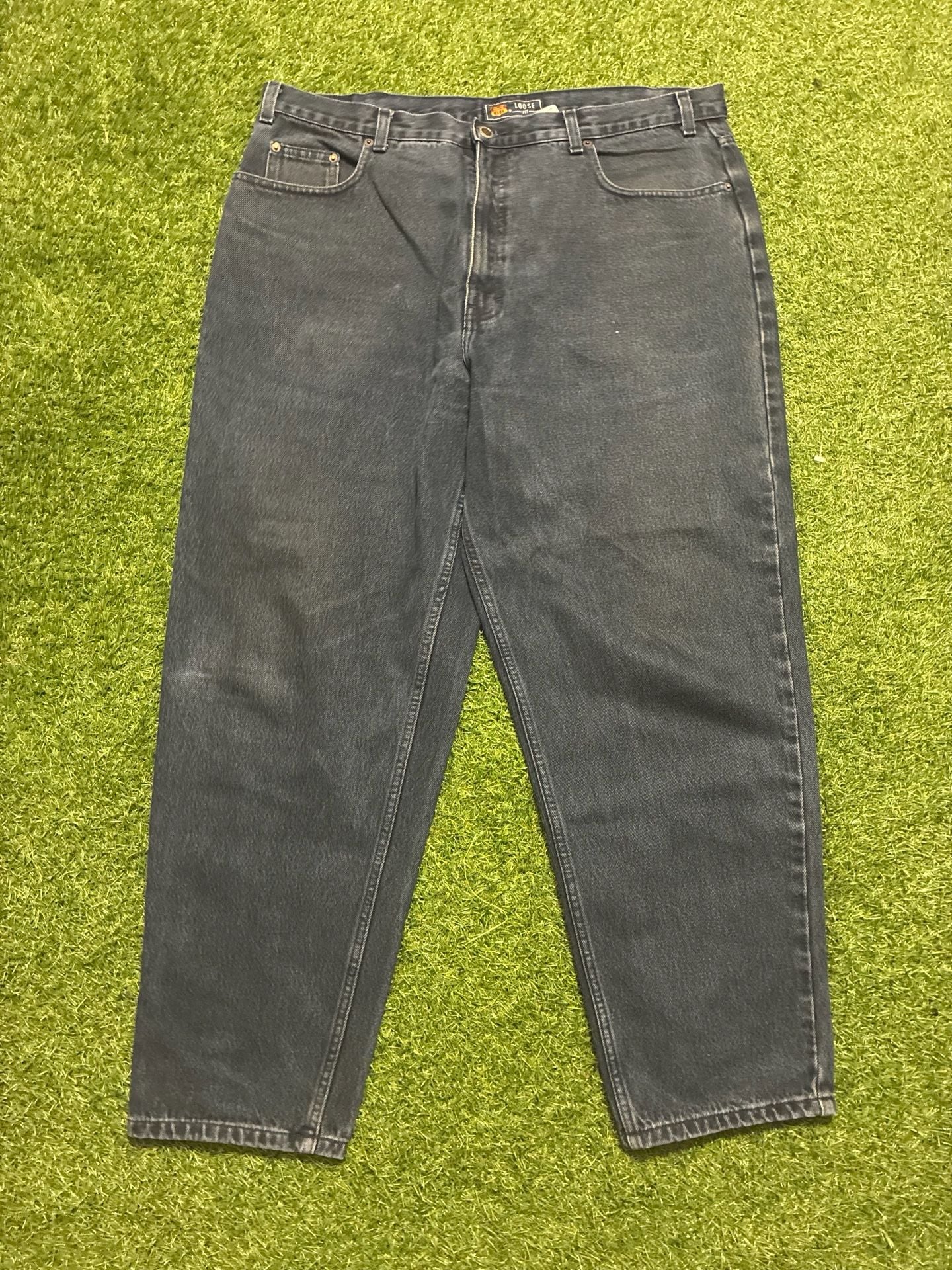 Route 66 Loose Fit Jeans Black Denim 2