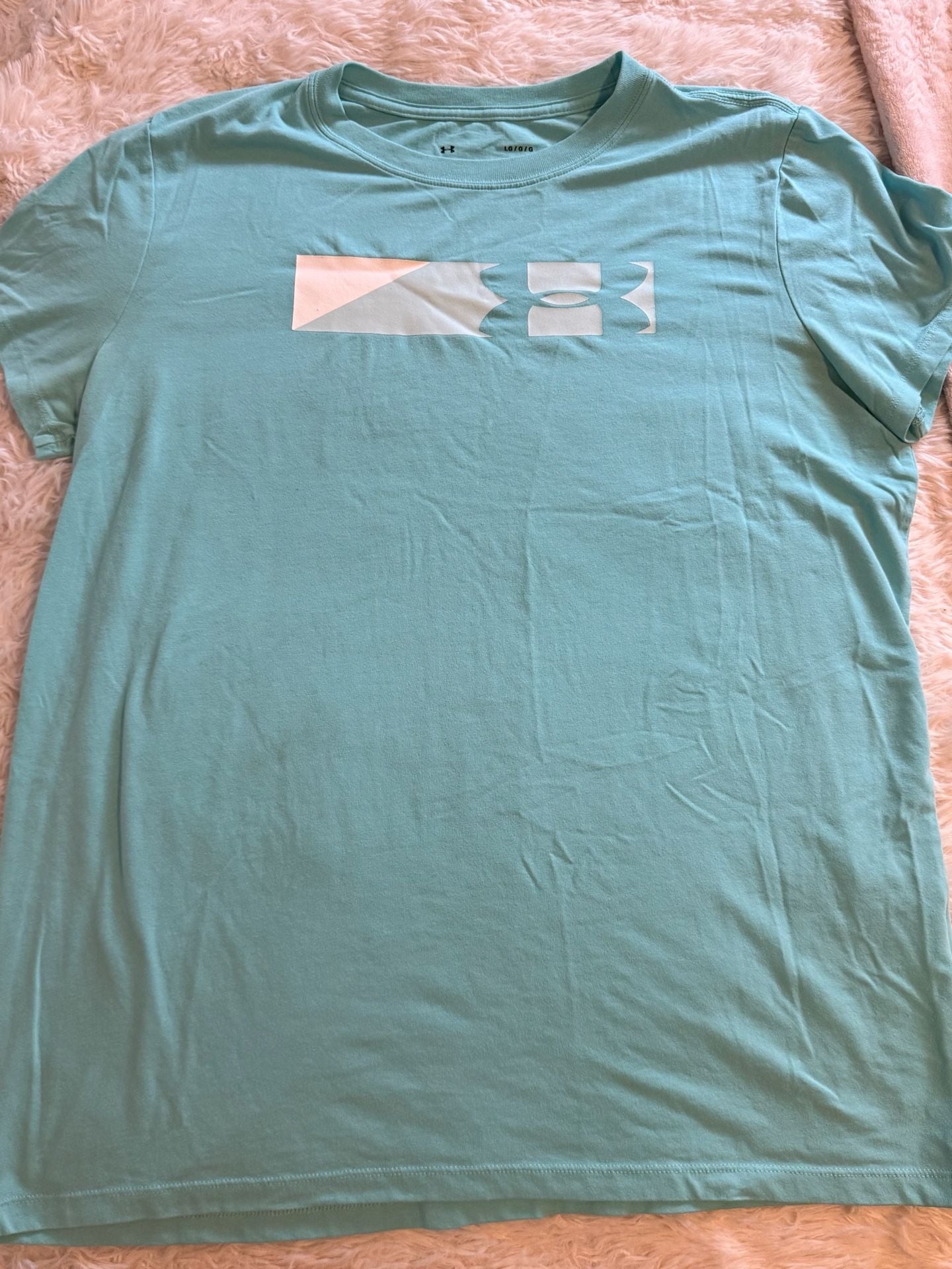Under Armour Graphic T-Shirt Size L Light Blue 2