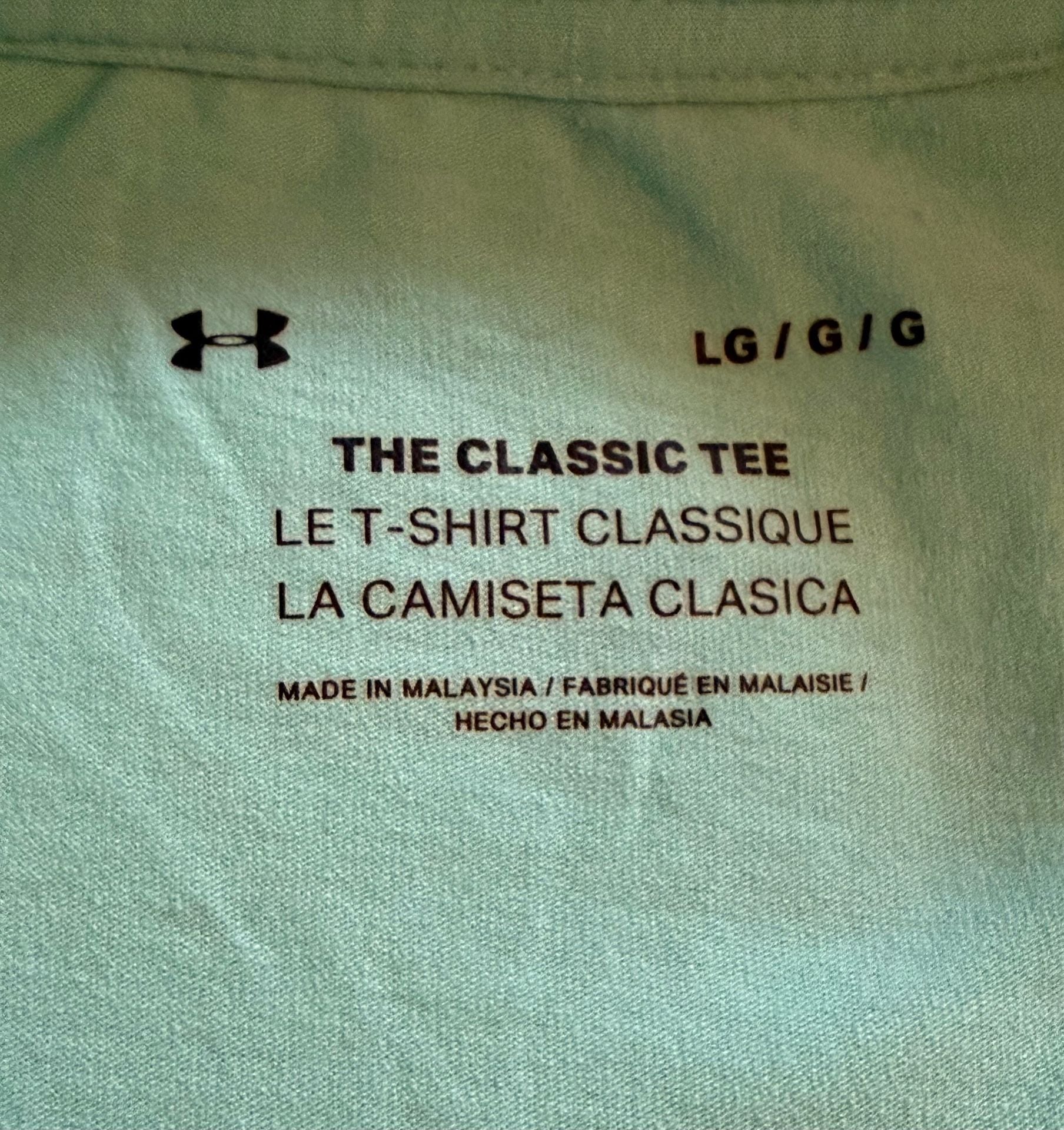 Under Armour Graphic T-Shirt Size L Light Blue 4