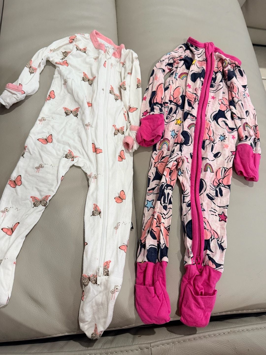 Kyte & Little Sleepies Disney Minnie Mouse Footed Sleeper Set Size 0-3M 1