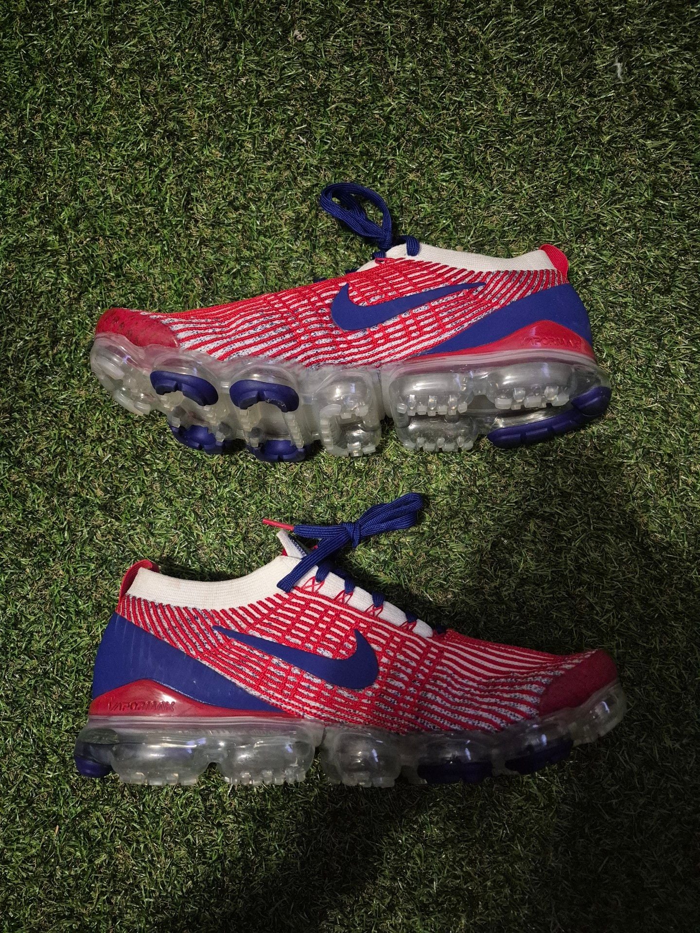 Nike Air VaporMax Flyknit 3 Red Blue Sneakers 3