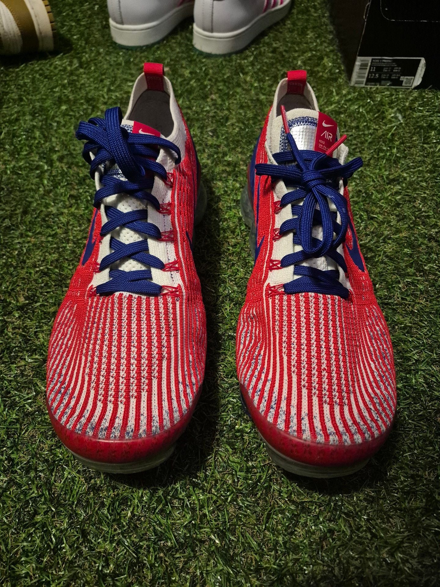 Nike Air VaporMax Flyknit 3 Red Blue Sneakers 4