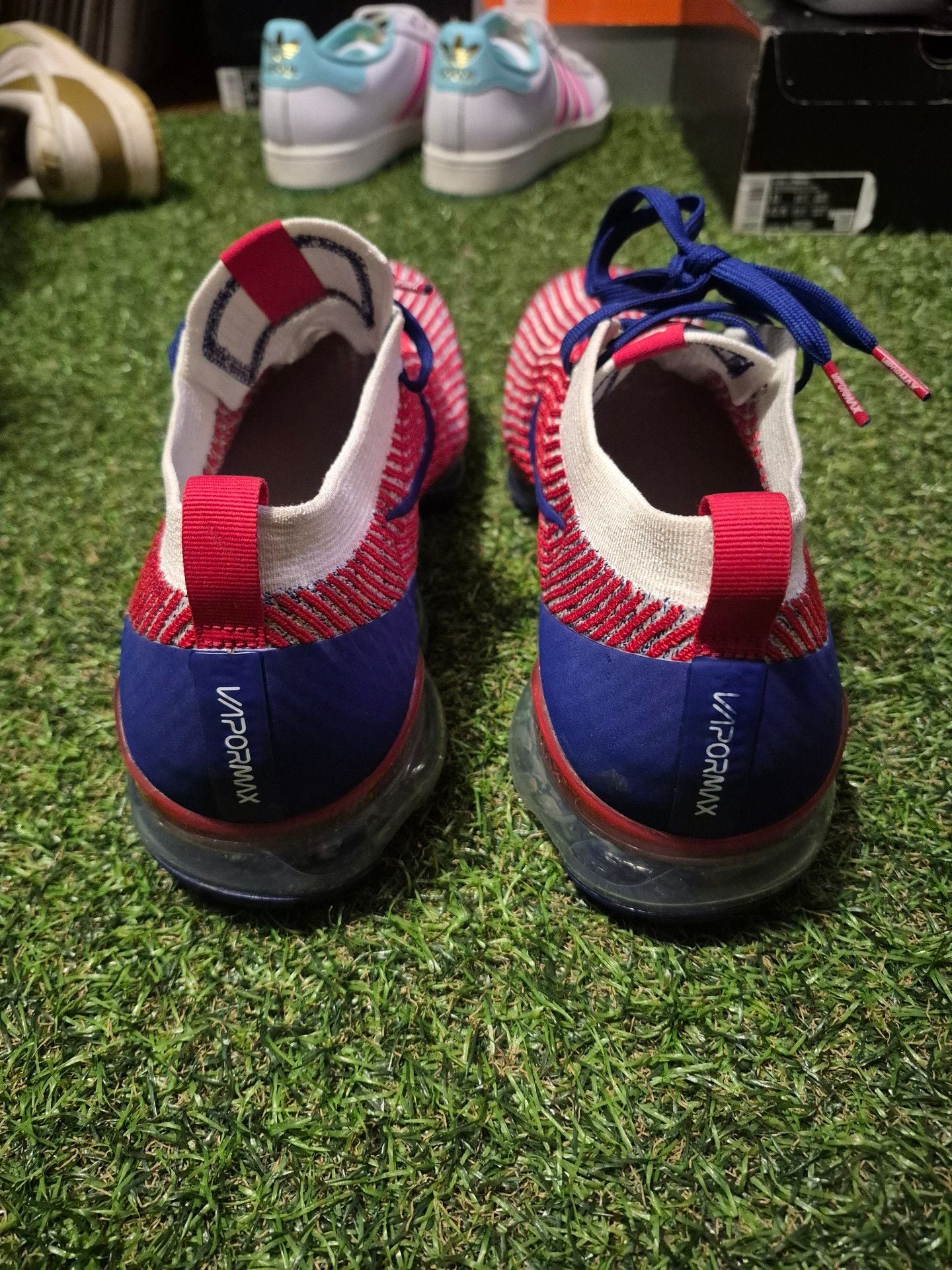Nike Air VaporMax Flyknit 3 Red Blue Sneakers 5