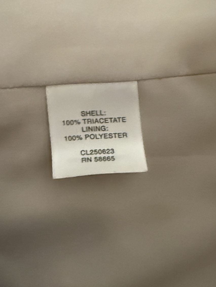 Classiques Entier Open Front Blazer Size M Ivory Triacetate Jacket 5