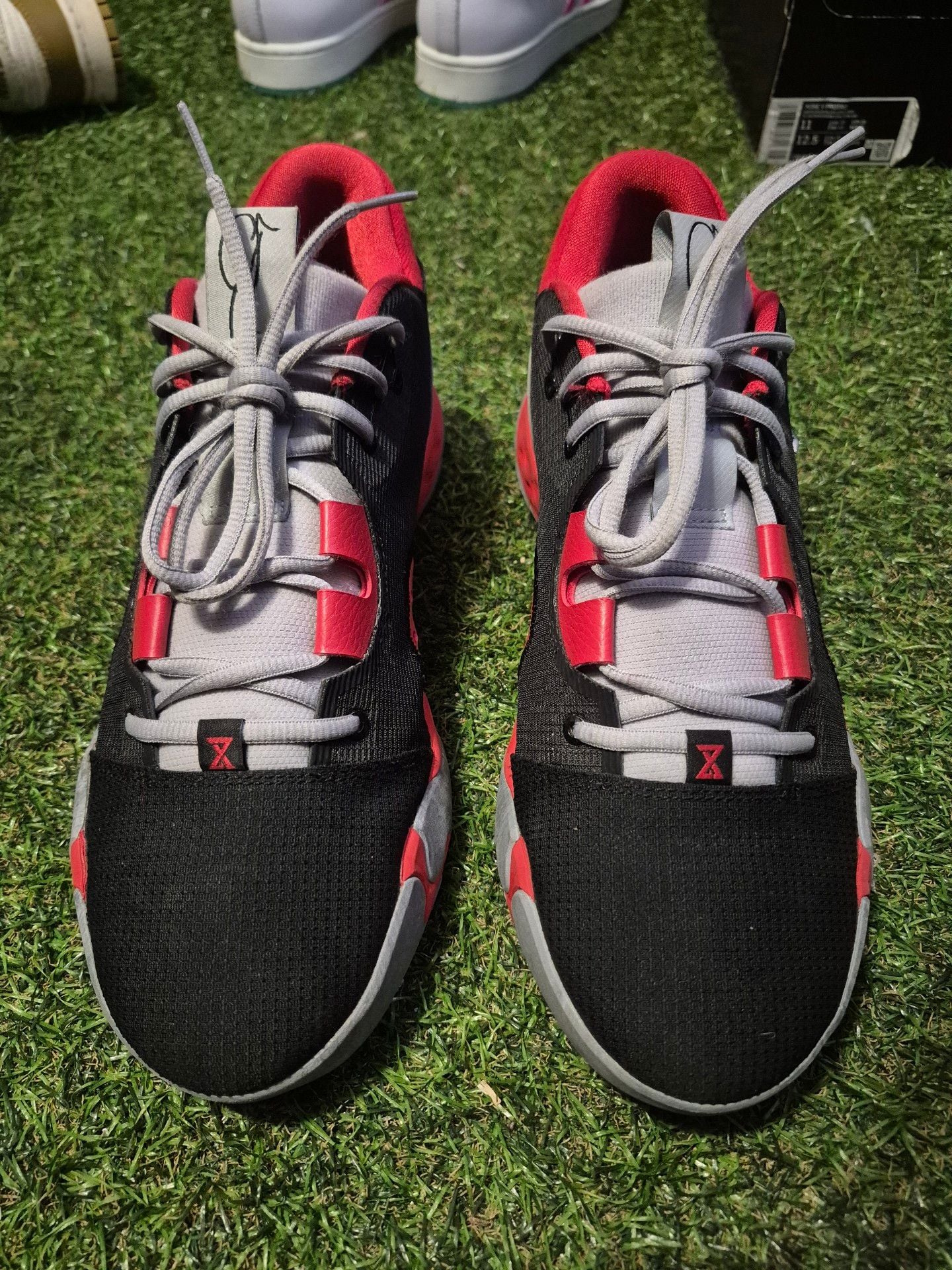 Nike PG 5 Basketball Shoes Black Red Grey 4