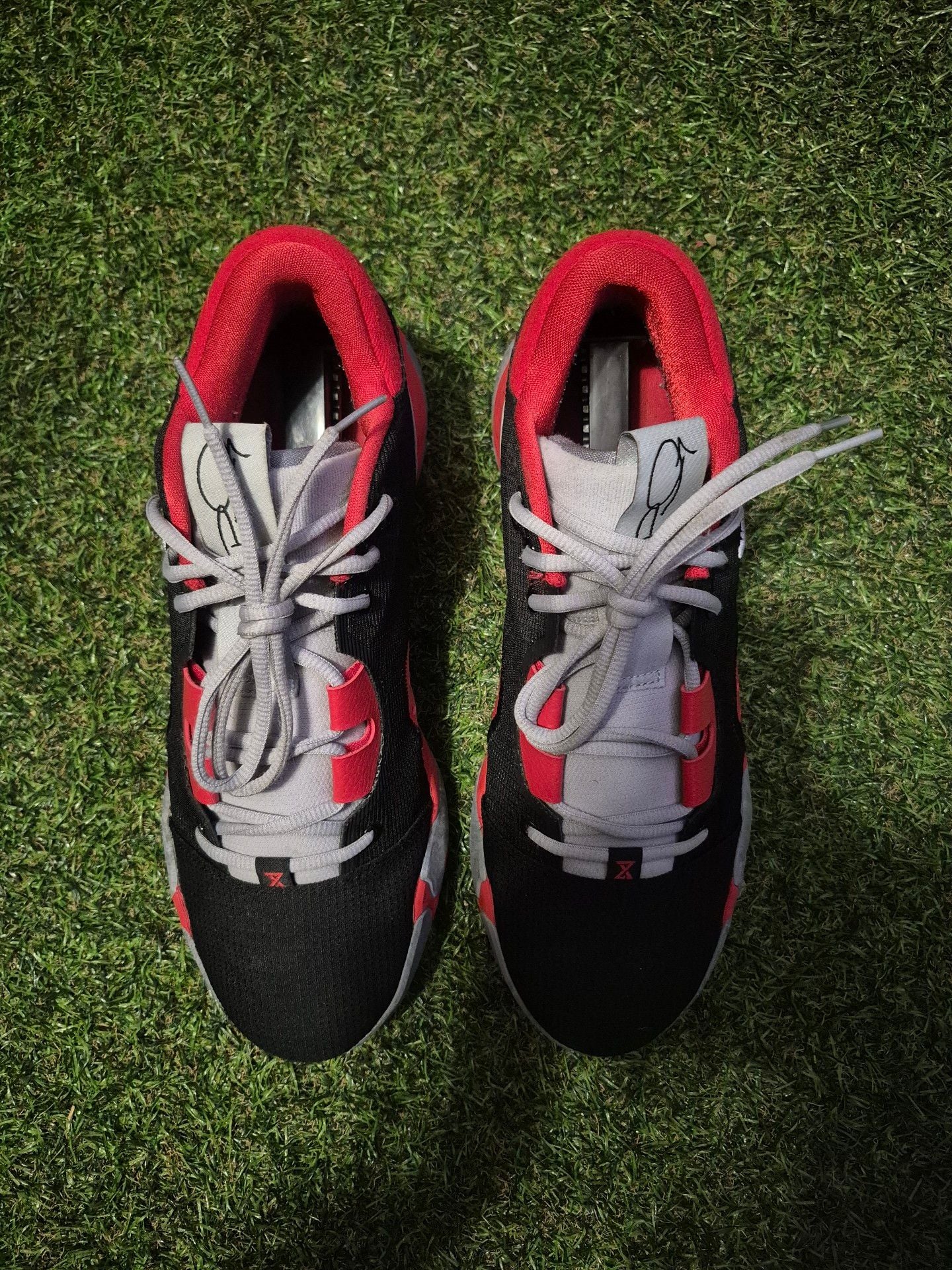 Nike PG 5 Basketball Shoes Black Red Grey 6