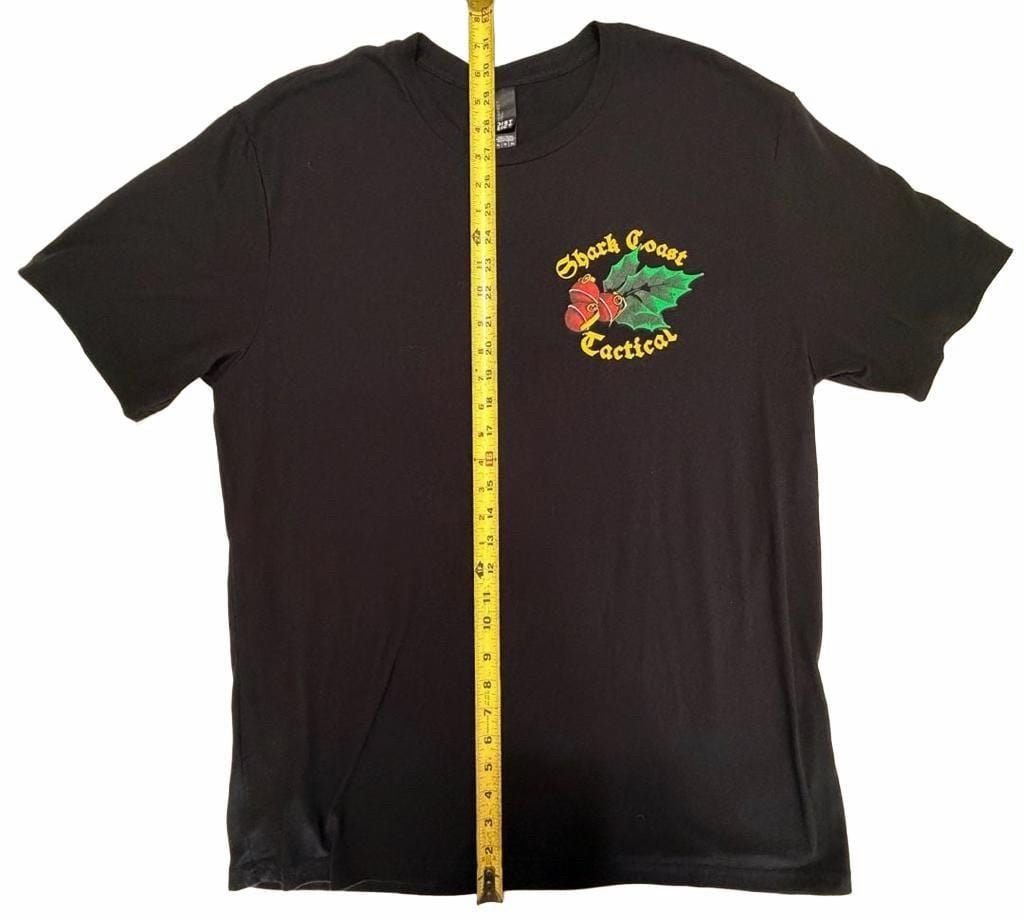 Shark Coast Tactical Graphic T-Shirt Black Graphic Tee 9