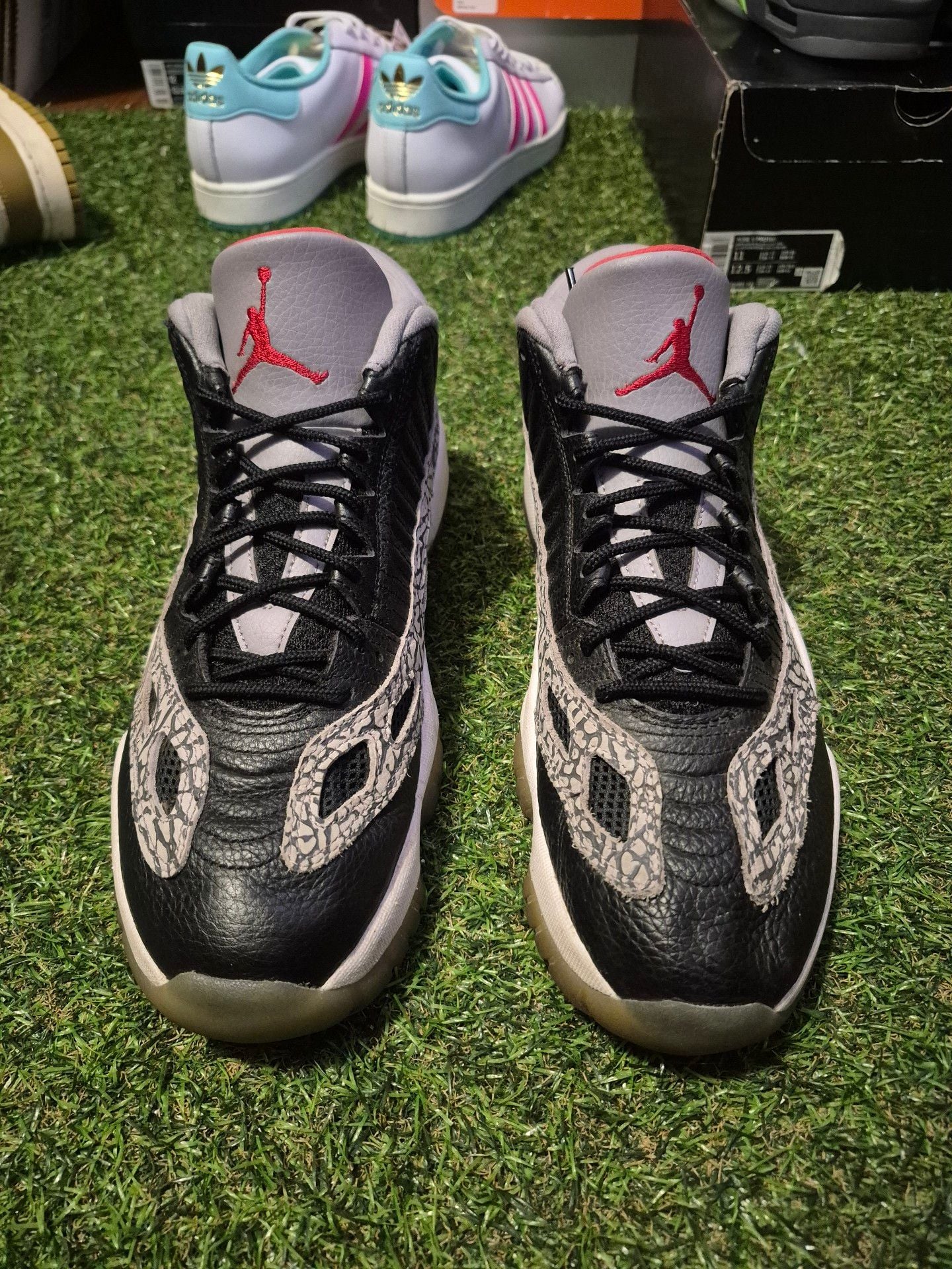 Jordan 11 Retro Low IE Black Cement Sneakers 4