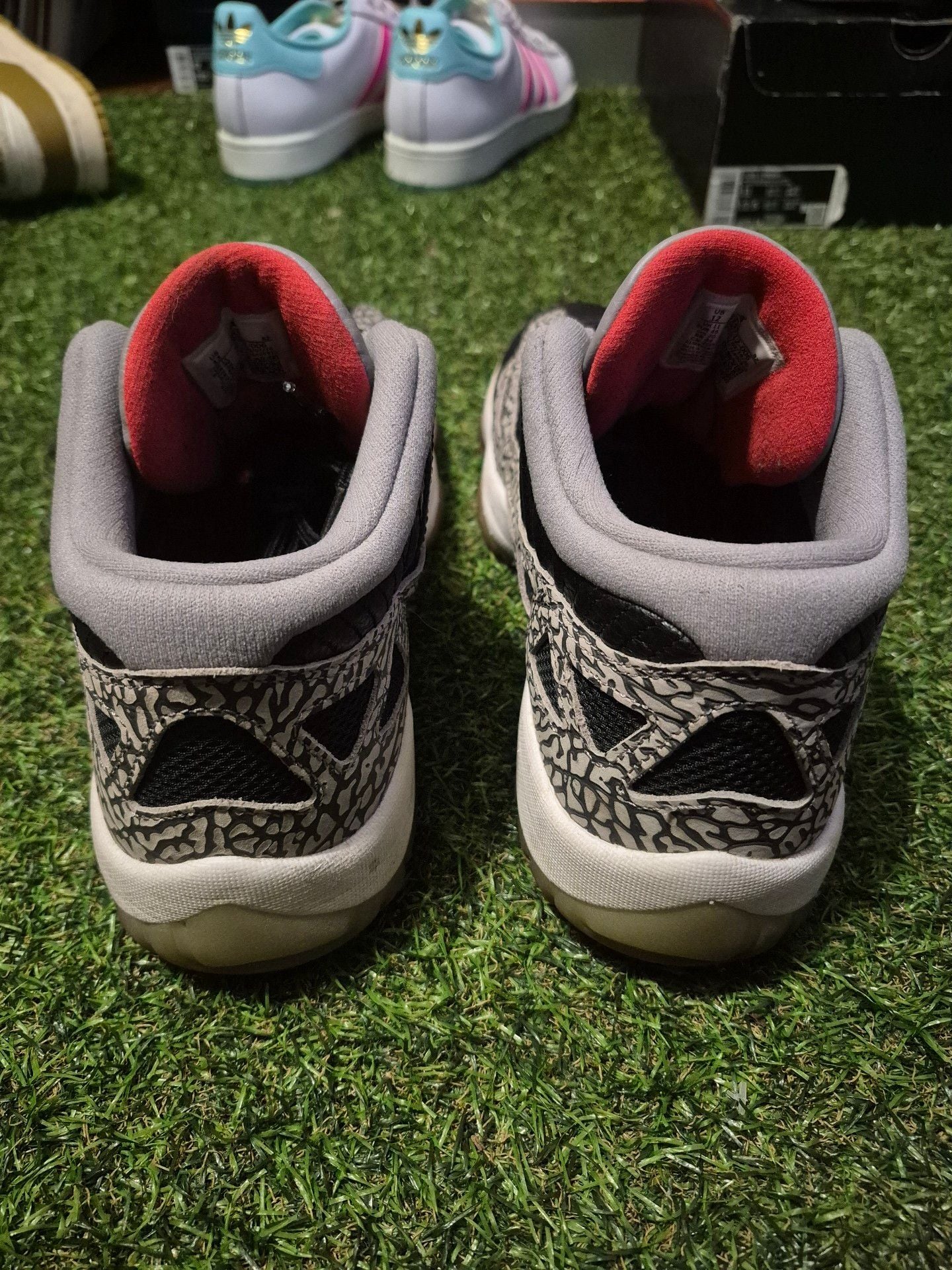 Jordan 11 Retro Low IE Black Cement Sneakers 5