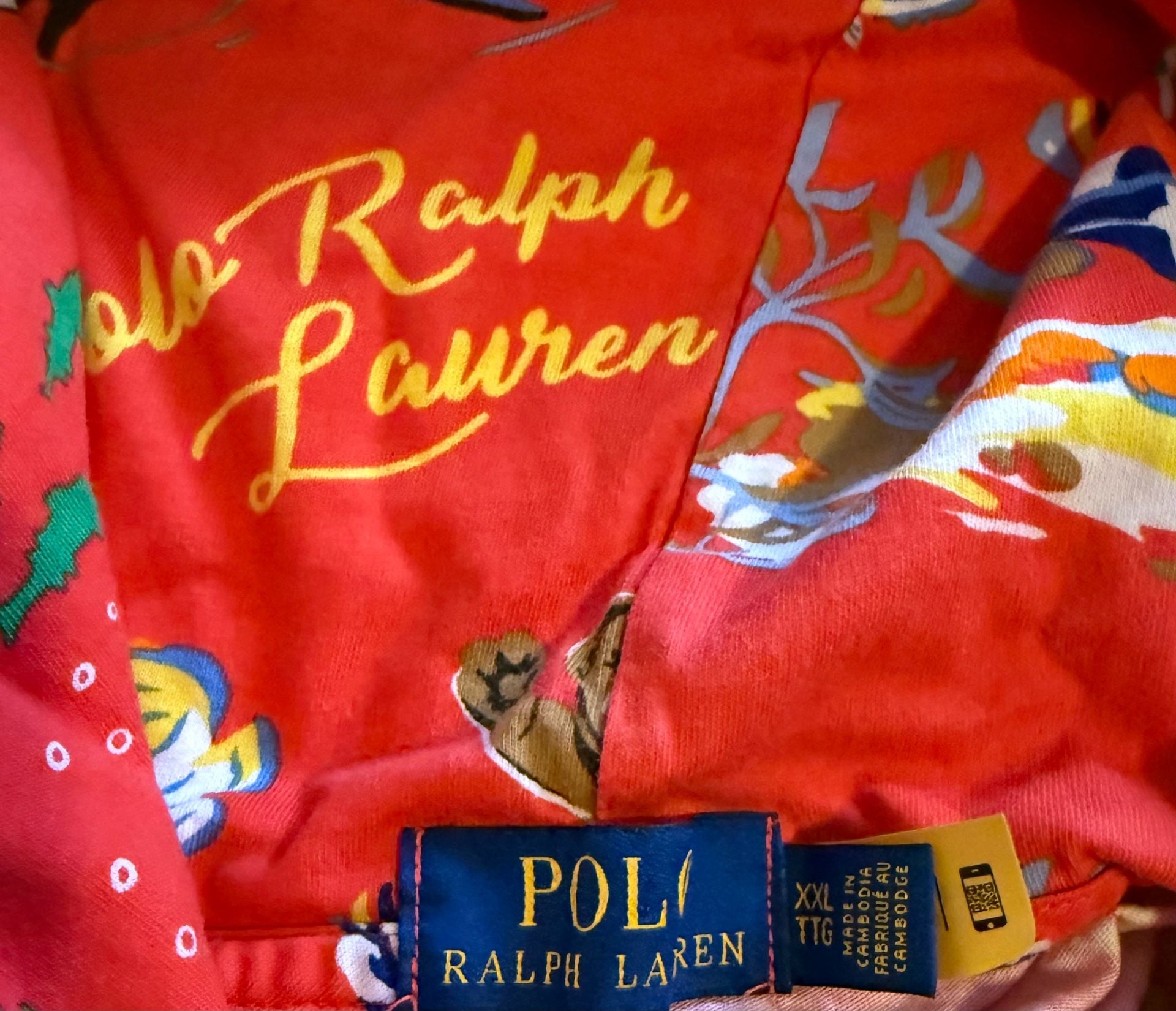 POLO RALPH LAUREN Men's Polo Bear Jersey Hooded Long-Sleeve Hooded sz xxl 4