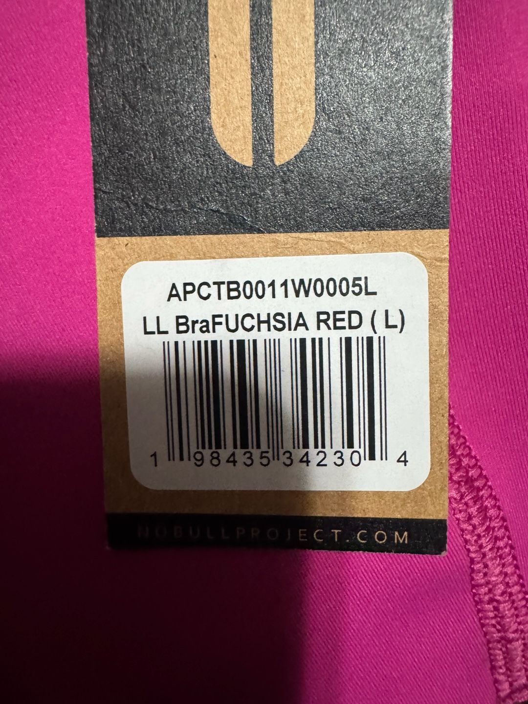 Nobull LL Bra Size L Fuchsia Red New With Tags 3