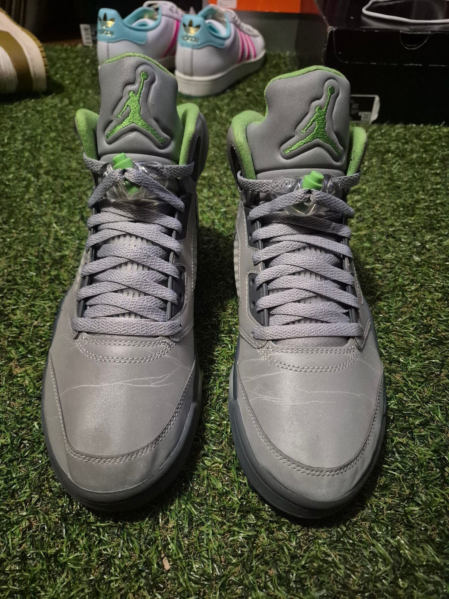 Jordan 5 Retro Green Bean Size 10.5 4