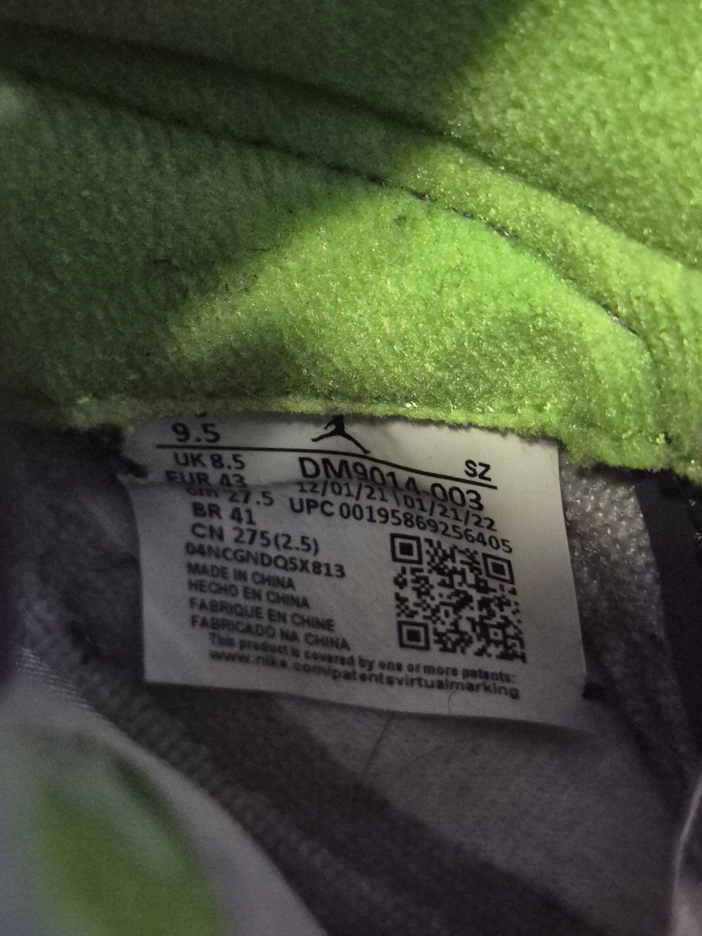 Jordan 5 Retro Green Bean Size 10.5 8