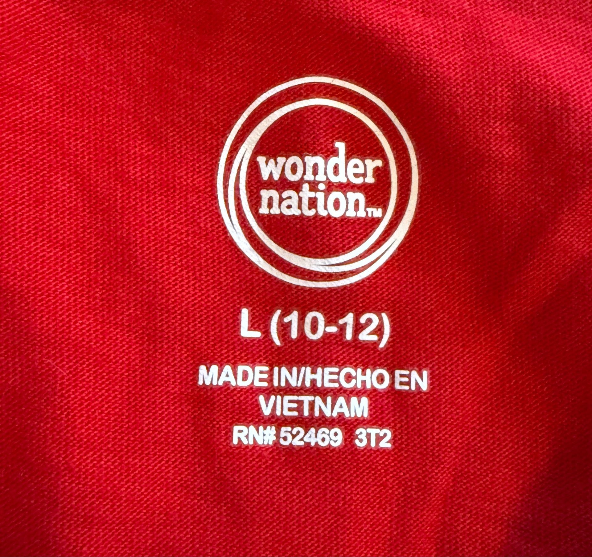 Wonder Nation Tank Top Size youth L 10-12 Red Sleeveless like new 3