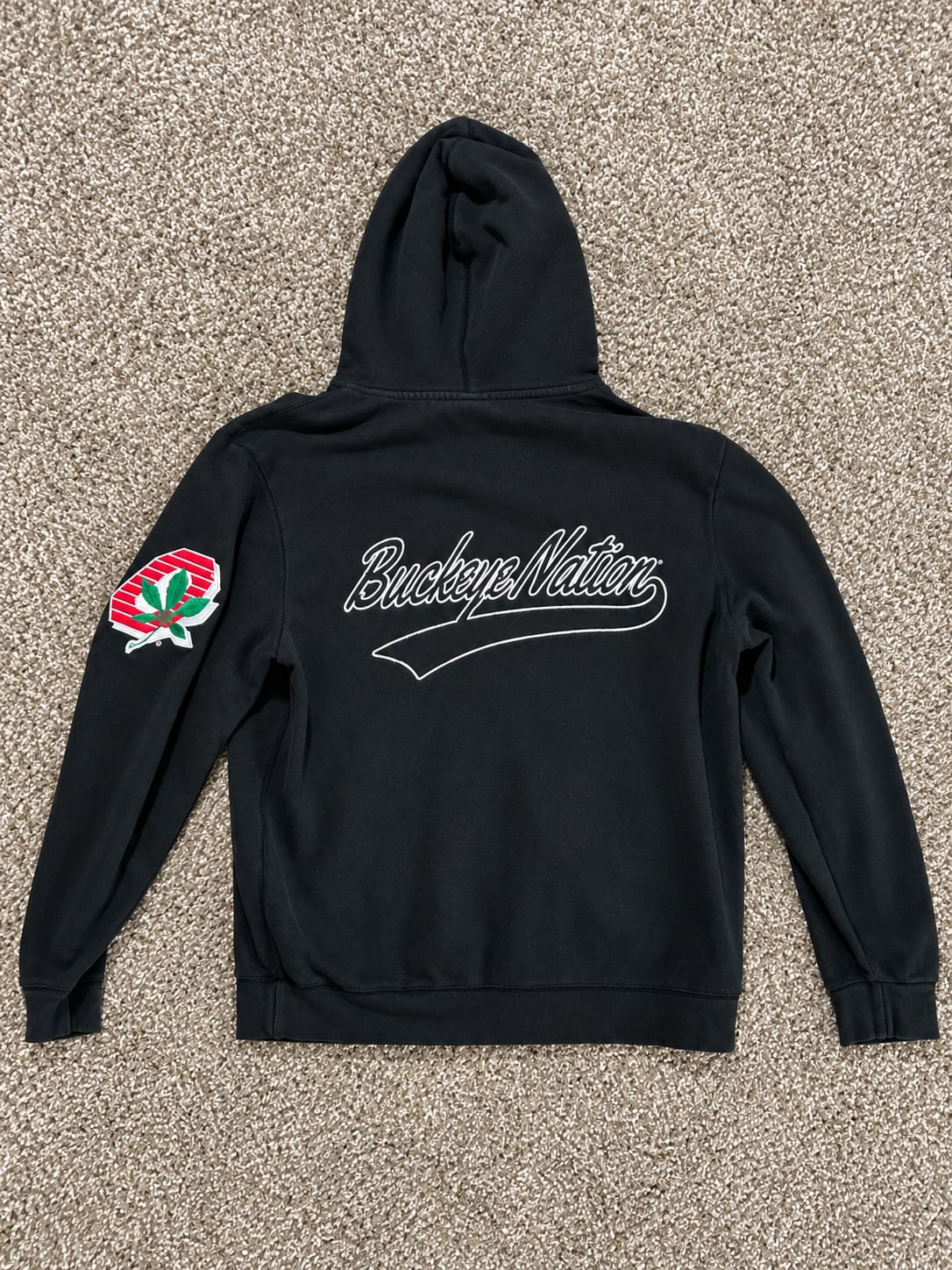 Mitchell & Ness Ohio State Buckeyes Hoodie Size L Black 3